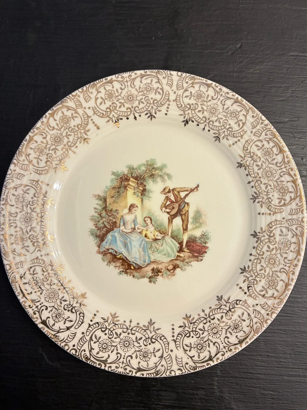 Vintage Plate D’or LIMOGES AMERICAN Serenade 22K Gold | Grandmillennial Cottage